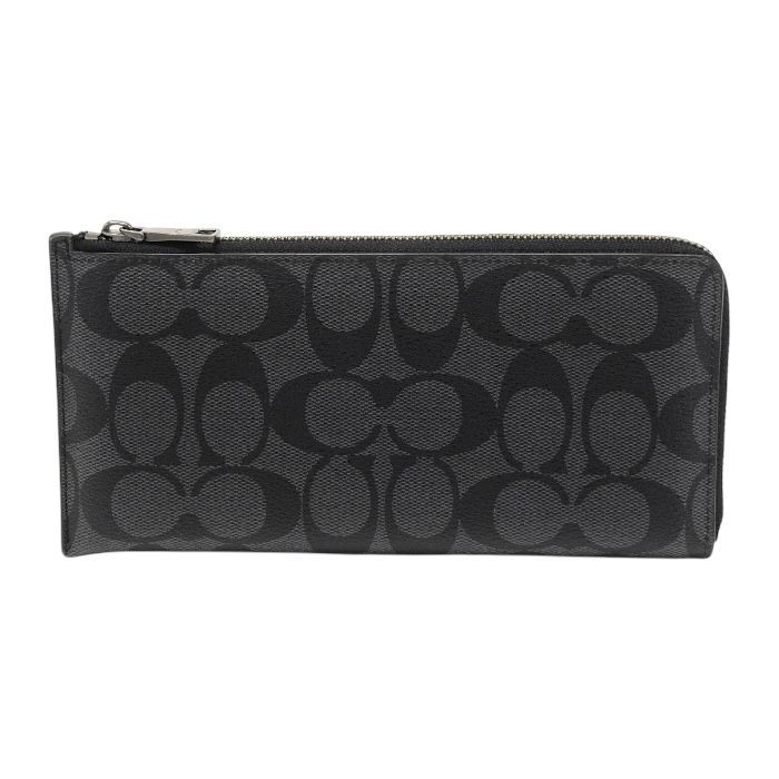 コーチ COACH 長財布 PVC / レザー シグネチャー F31656 スリム