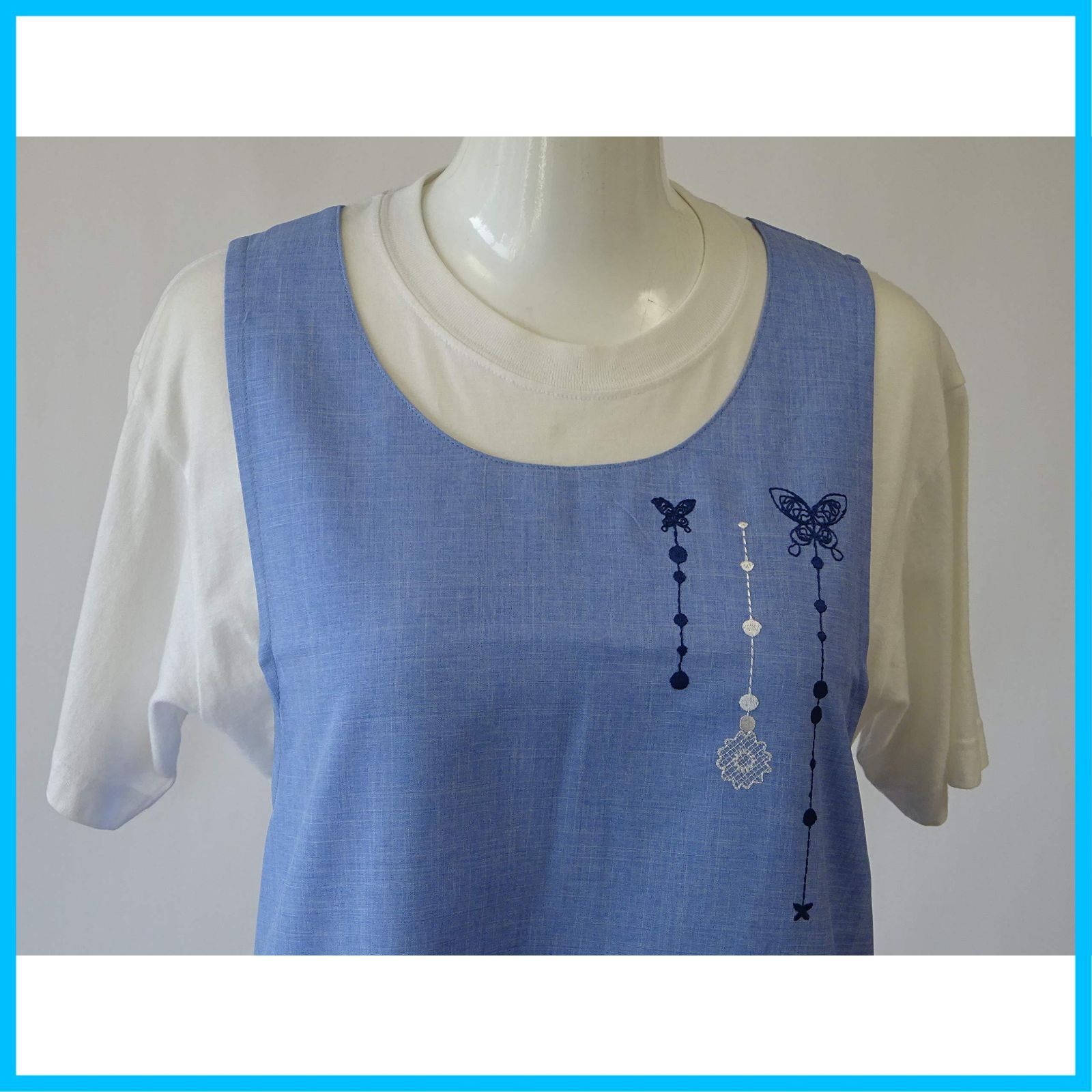 数量 キッチン の 刺繍 チョウ 素材の ポリエステル エプロン しわになりにくい 洗濯しても 67338 モリ ハナエ MORI HANAE ブランド 森英恵