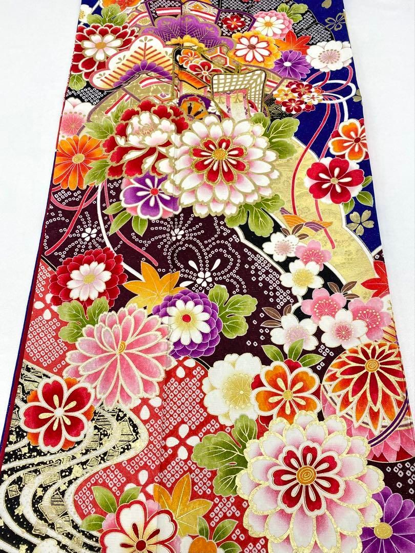 振袖 豪華 銀通し 刺繍 金彩 身丈169cm 撥水加工済 - メルカリ