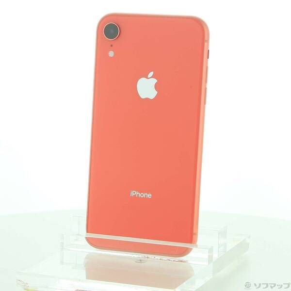 中古品〕 iPhoneXR 128GB コーラル MT0T2J／A SIMフリー【348】