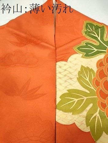 平和屋着物□豪華振袖 駒刺繍 雲取り雪芝舞菊文 金彩 正絹 逸品