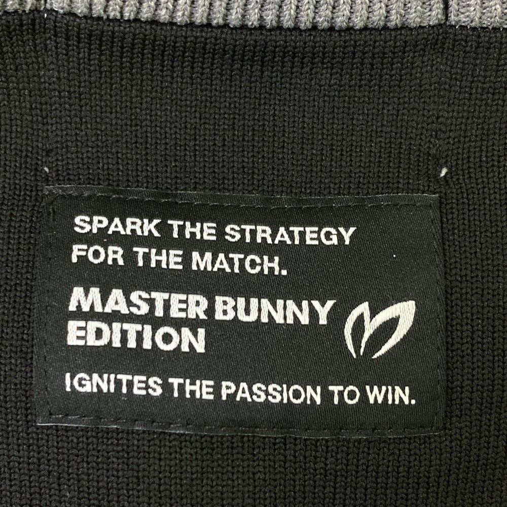 サイズ：1 MASTER BUNNY EDITION マスターバニーエディション 2023年モデル ニット 長袖ジップジャケット  グレー系 [240101432286] ゴルフウェア レディース ストスト MASTER BUNNY EDITION マスターバニーエディション 2023年モデル