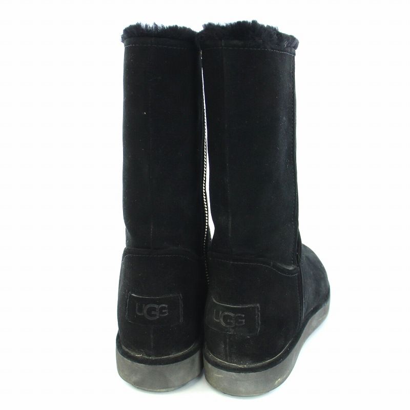 美品》UGG クラシック ショート BLVD ムートンブーツ 黒 23cm - www