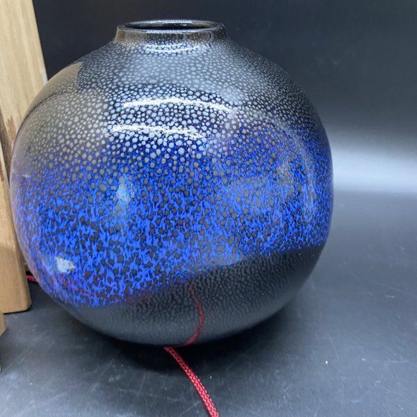 R251 平安橘吉 たち吉 星河 共箱付 未使用 美品 花生 花瓶 花入 花卉 