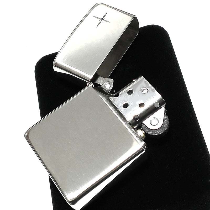 ZIPPO 純銀 スターリングシルバー 天然サファイア ジッポ ライター