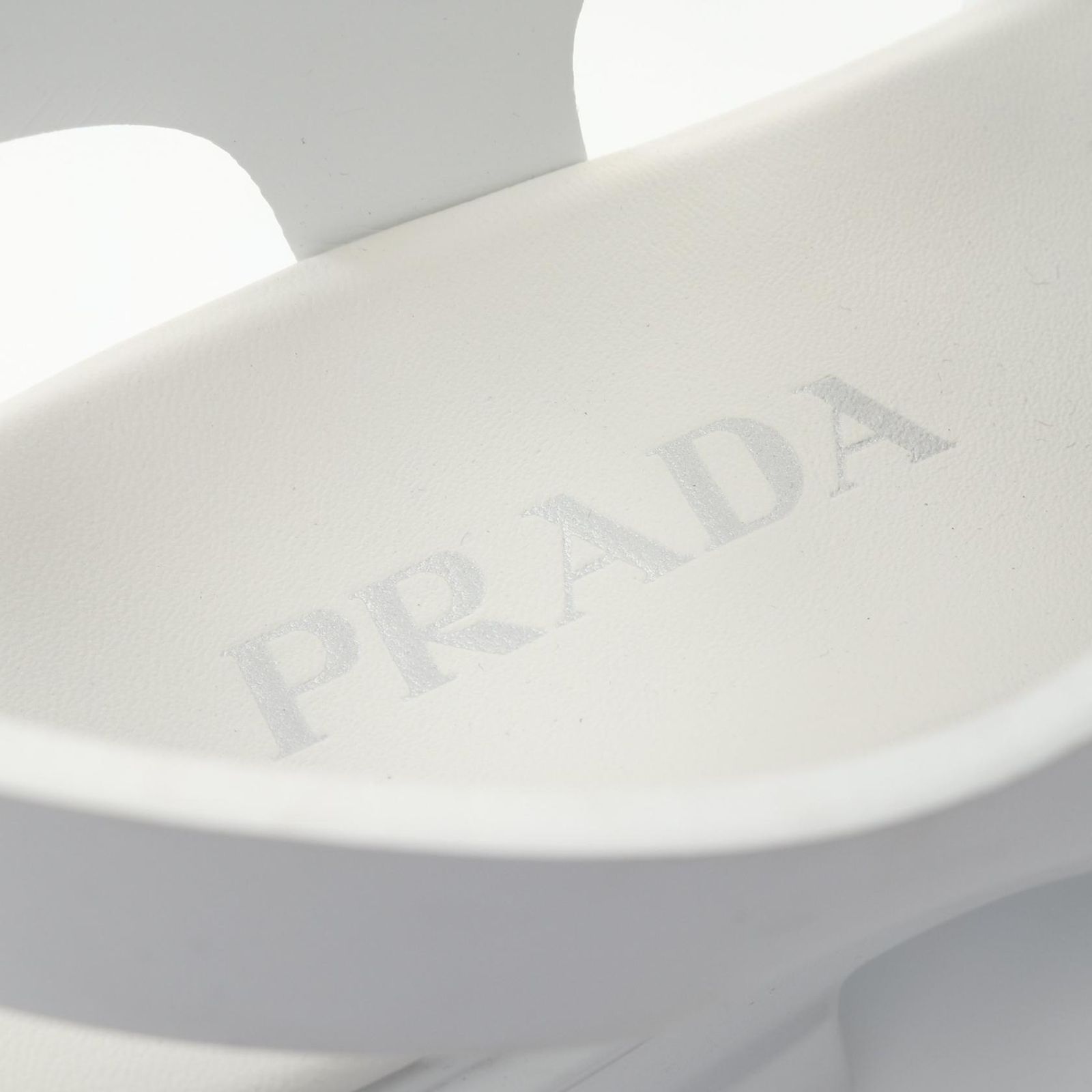 【新品未使用】PRADA プラダ トライアングルラバーロゴ ダービー ドレス プラダ PRADA サンダル モノリス フォームラバー トライアングル