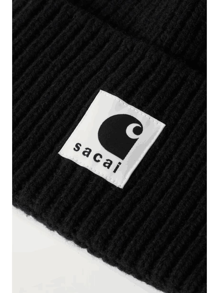 Carhartt WIP x sacai Beanie Black カーハート ダブリューアイピー x