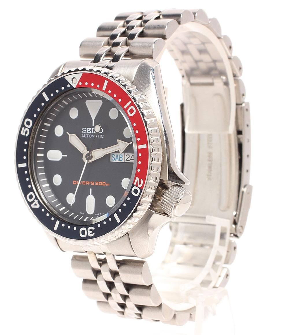 セイコー 腕時計 デイデイト ネイビー文字盤 ネイビーボーイ