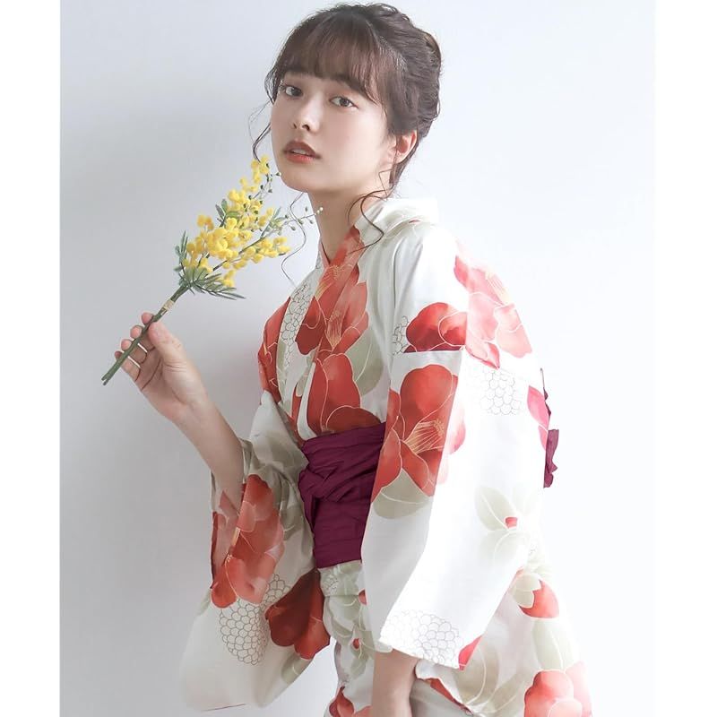【値下げ可】変わり織生成り浴衣 6点！！セット Amazon | [キョウエツ] 浴衣セット 変わり織 生成り 6点セット