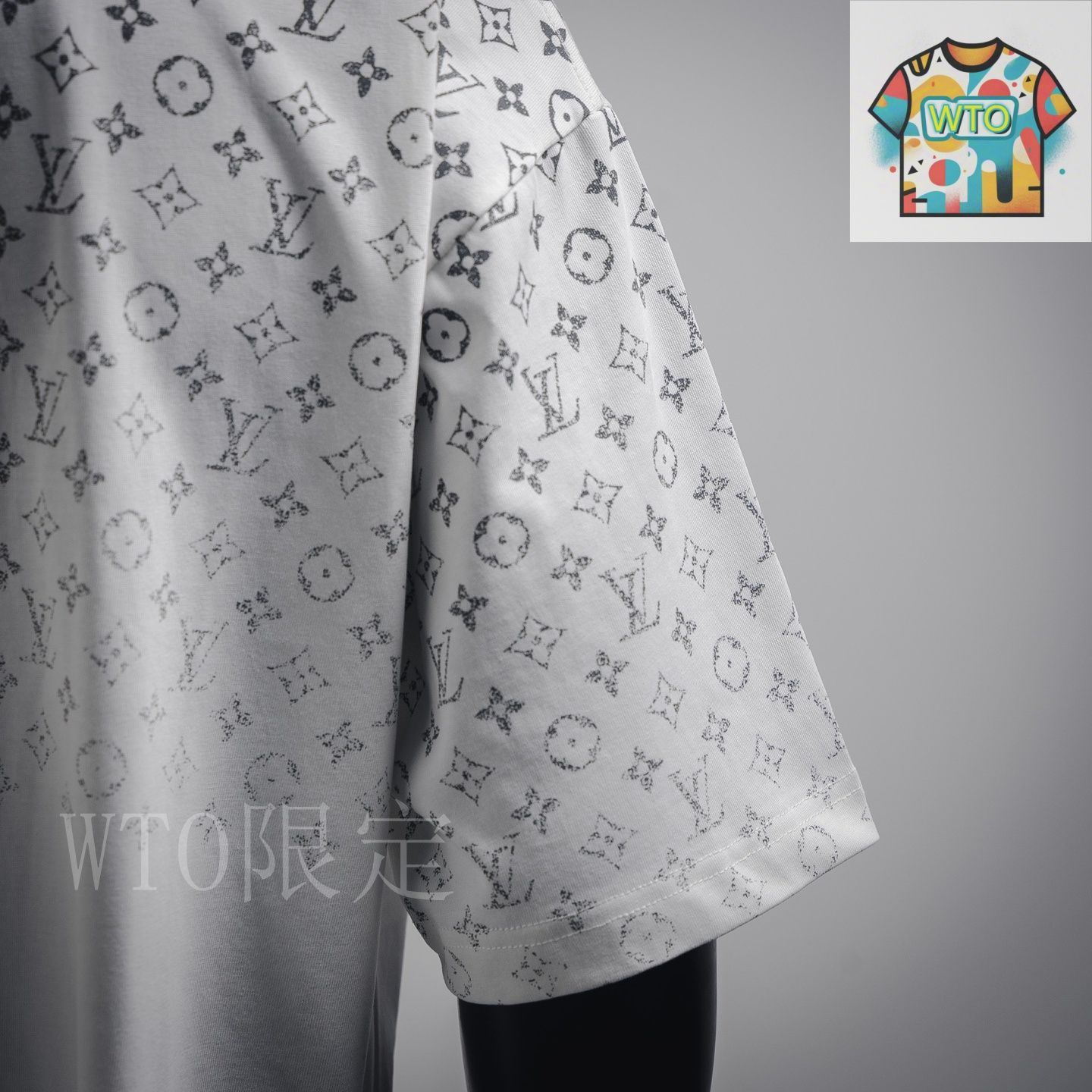 今日WTO】LOUIS VUITTON LV 2025SS グラデーション肩文字半袖 T