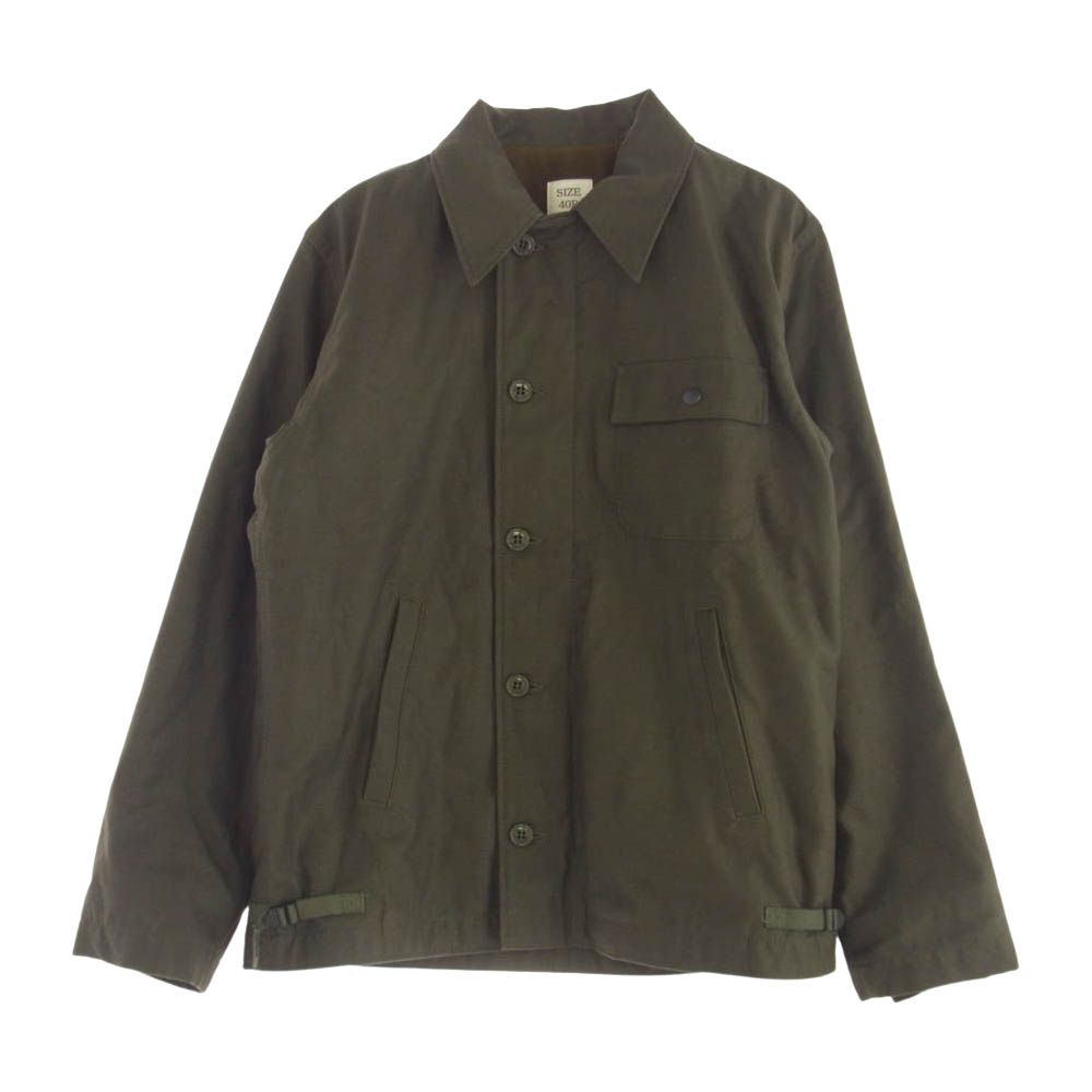 未使用　ヒューストン　A-2 デッキジャケット　サイズ40（Ｌ) HOUSTON HOUSTON 日本製 A-2 デッキジャケット40インチ