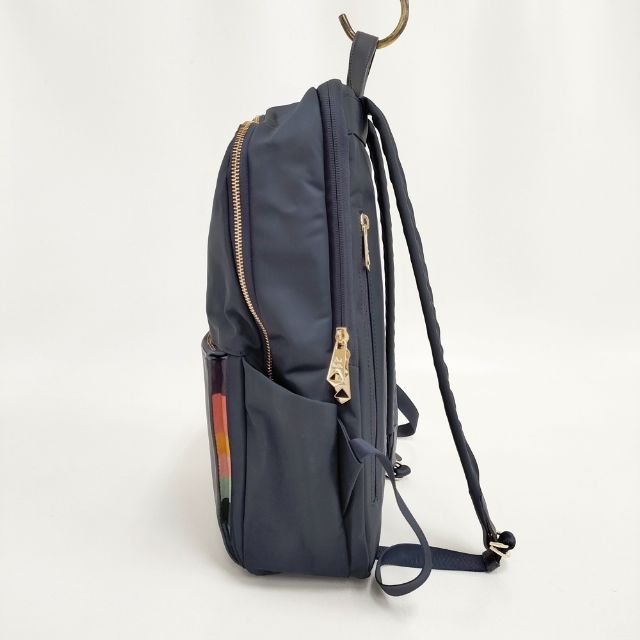 Paul Smith 希少 ポールスミス リュック ナイロン レザー ネイビー Paul Smith ポールスミス リュック バックパック レザー
