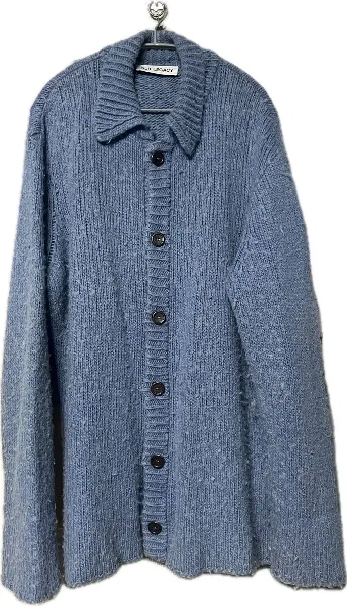 our legacy big アワーレガシー カーディガン ニット ライトブルー