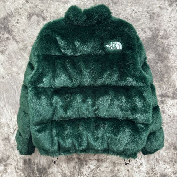 Supreme/The North Face Faux Fur Nuptse Jacketヌプシダウン 新品 20AW SUPREME × THE NORTH FACE Faux Fur Nuptse Jacket 緑