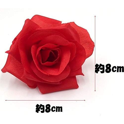 glaystoreバラ 造花 ローズ アレンジ 8センチ 50個セット 迅速発送】【glaystore】 バラ 造花 ローズ 薔薇 アレンジ 8センチ 50