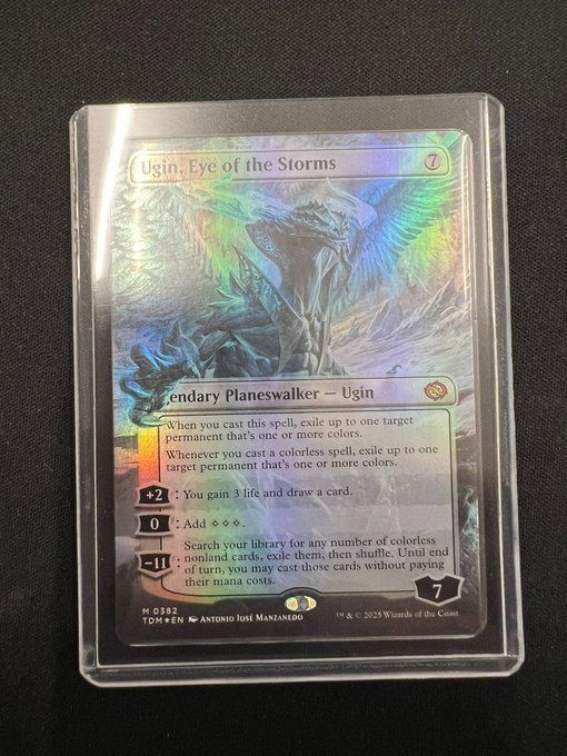 MTG 嵐の目、ウギン Ugin, of the storms ボーダーレスフォイル