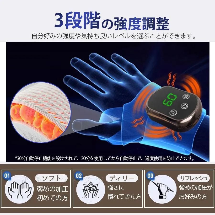 ハンドマッサージ ハンドケア 温熱 ハンドマッサージャー マッサージ器