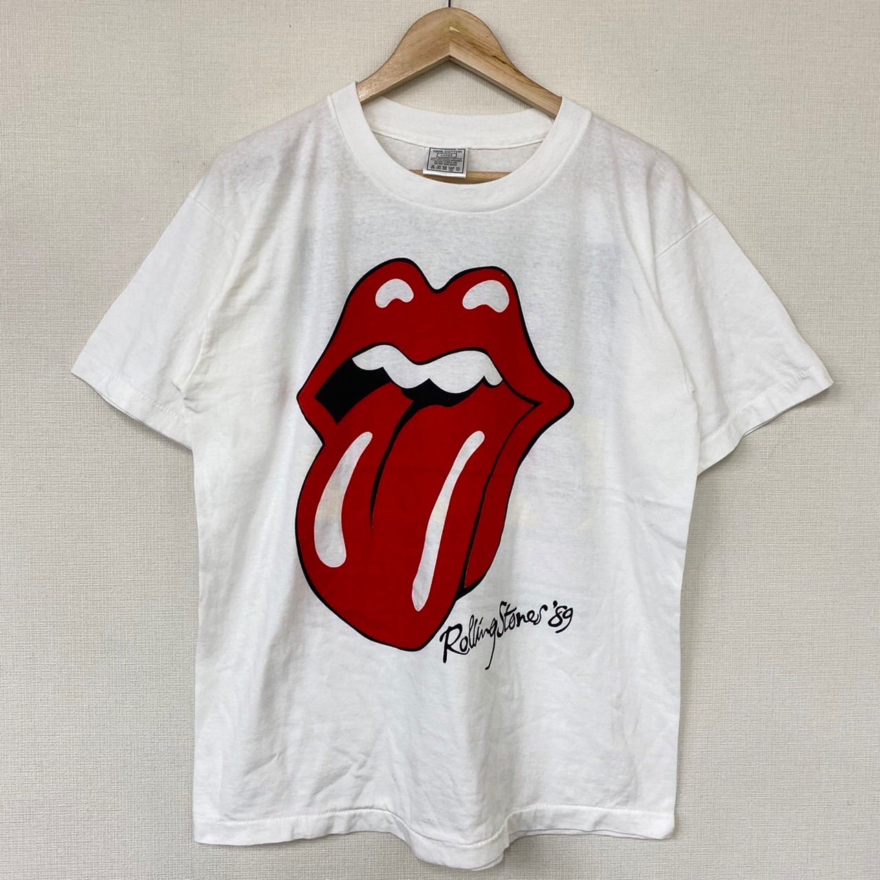 ザ・ローリング・ストーンズ/The Rolling Stones 両面プリント バンド Tシャツ 半袖 サイズ:M ブラック 新品