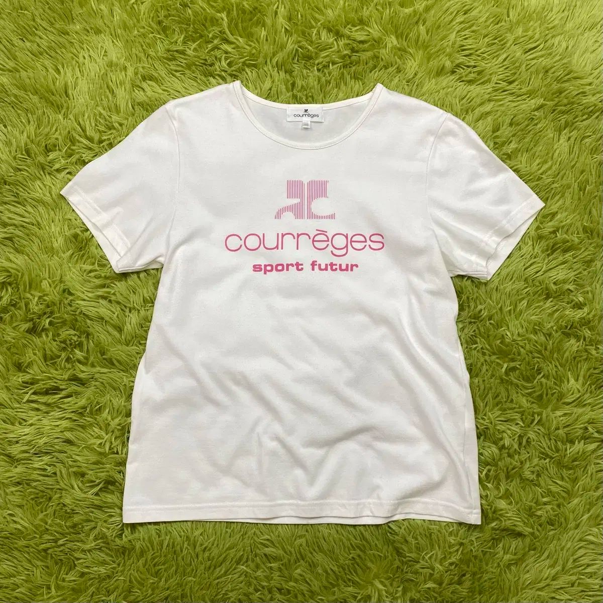Courreges クレージュ 2009 S ロゴ プリンティング 半袖 Tシャツ