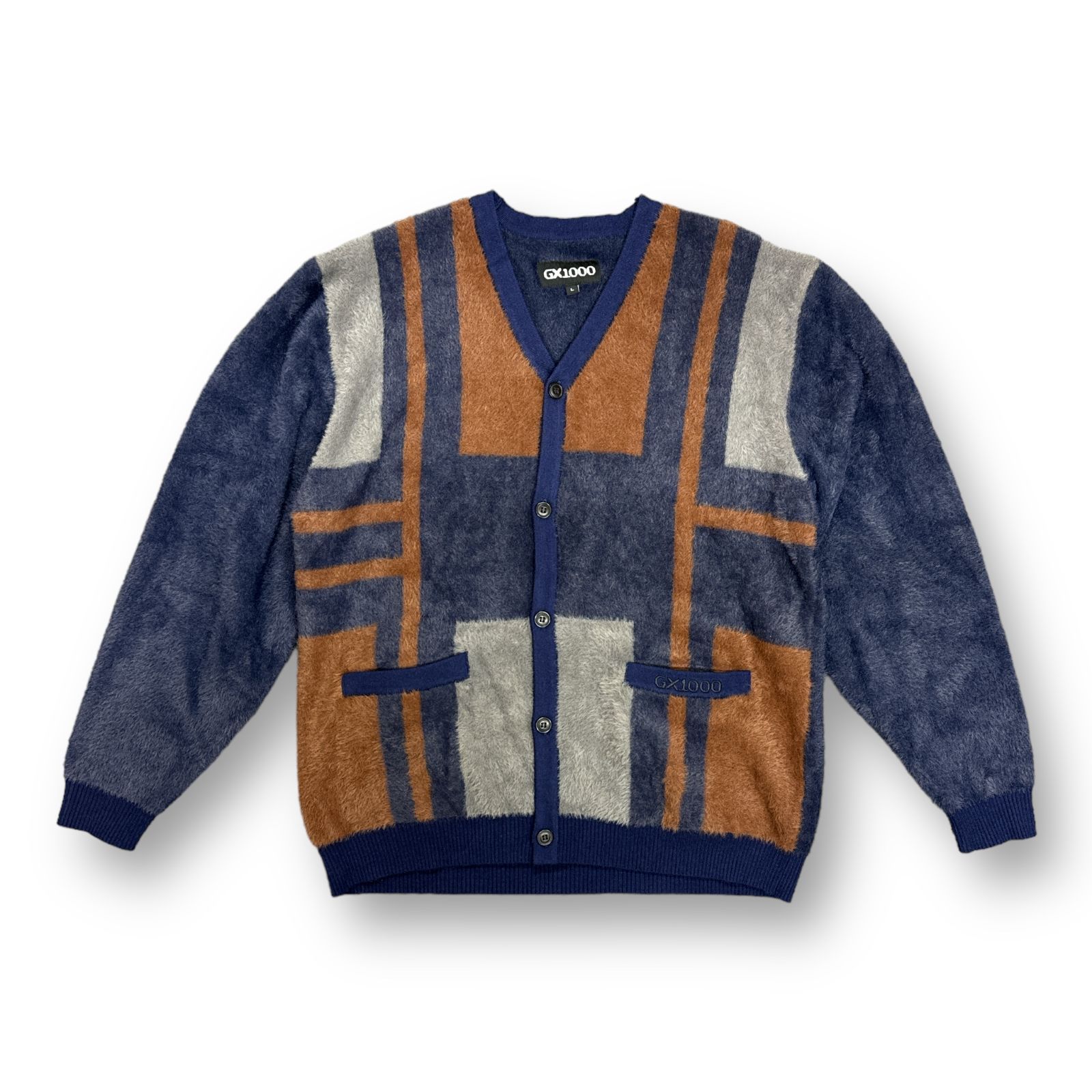 定価22880円 美品 GX1000 BRUSHED CARDIGAN ジャガード ニット