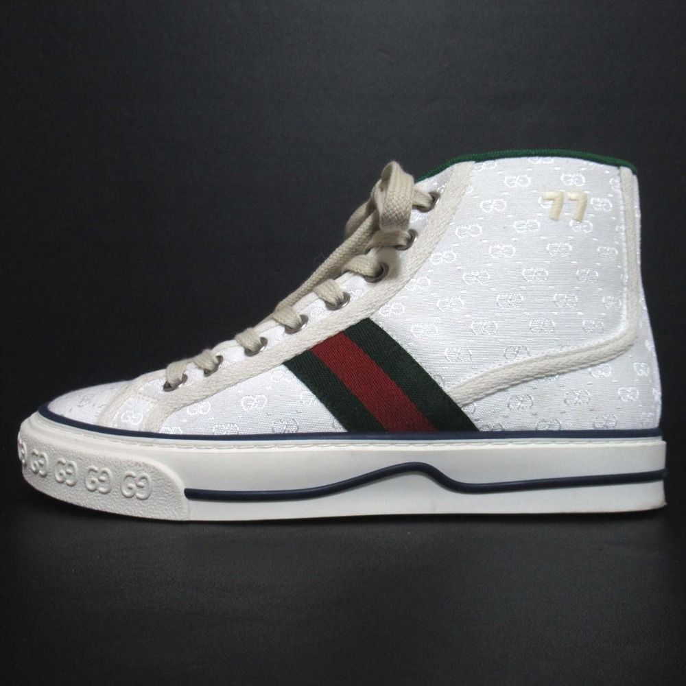 美品】グッチ ハイカットスニーカー テニス 1977 GG シェリーライン