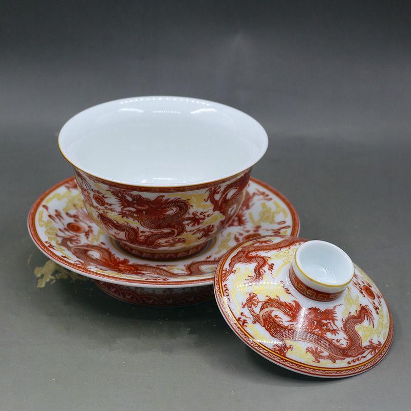 中国茶器 紅竜三才蓋碗 茶碗 湯飲み煎茶器 新品未使用 中国茶器 紅竜三才蓋碗 茶碗 湯飲み煎茶器 新品未使用 - メルカリ