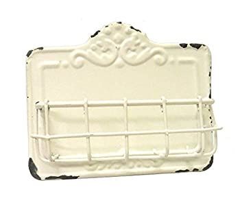 ヴィンテージスタイルアンティークホワイト名刺ホルダー