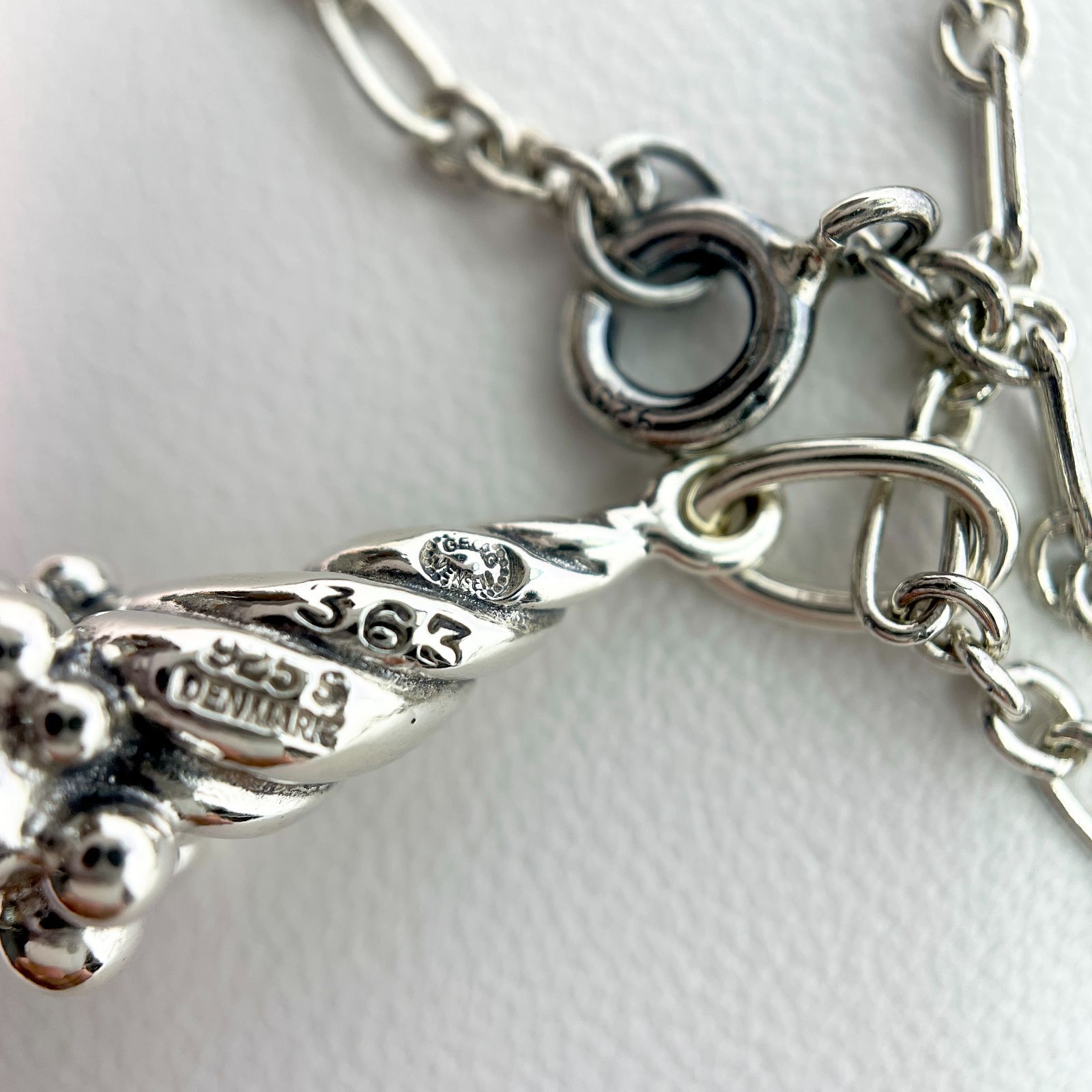  　363　巻き貝　シルバー　ネックレス　チェーン社外 363 巻き貝 シルバー ネックレス チェーン社外 GEORG JENSEN 363