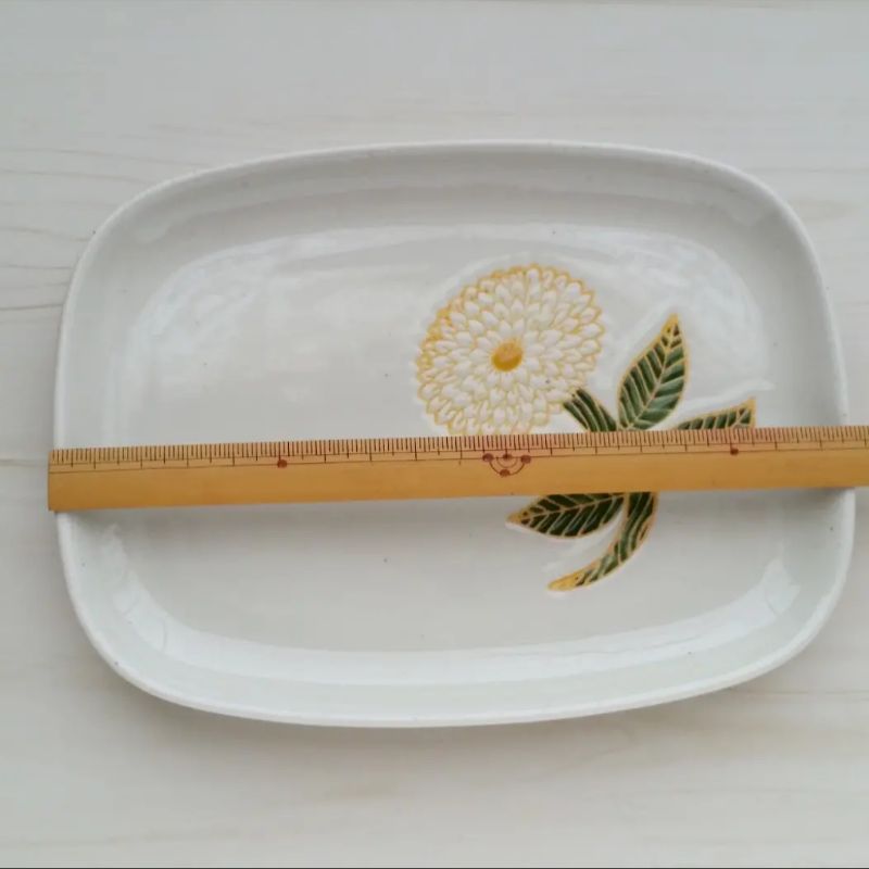 新品　波佐見焼　ダリア　角プレート　イエロー　皿　角皿 新品 波佐見焼 ダリア 角プレート イエロー 皿 角皿 - メルカリ