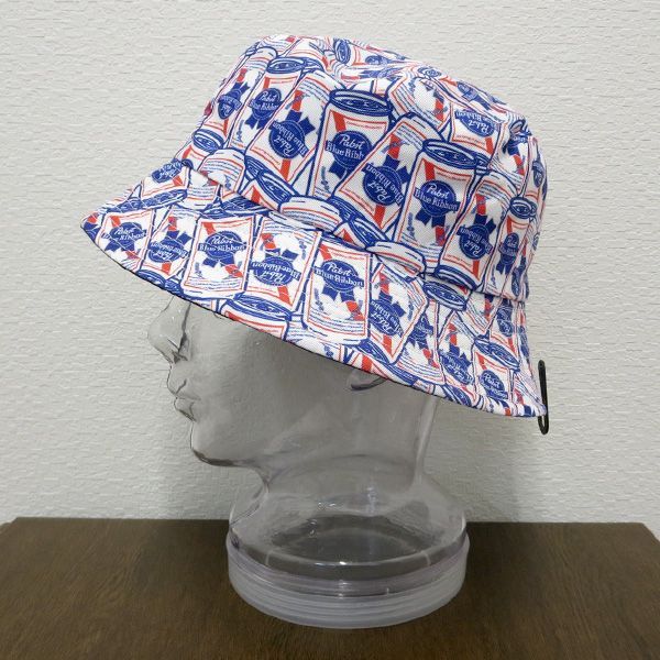 帽子 [PORKCHOP PABST BlueRibbon BUCKET HAT L] 帽子 [PORKCHOP PABST BlueRibbon BUCKET HAT L] Pabst Blue Ribbon