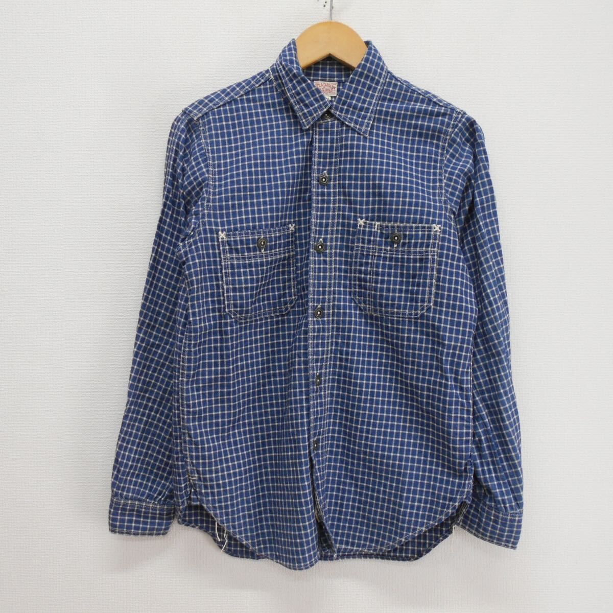 FREEWHEELERS フリーホーイーラーズ neal cassady Neal WORK SHIRT INDIGO SMALL CHECK  ニールシャツ スモールチェック 長袖 14 10115236 - メルカリ