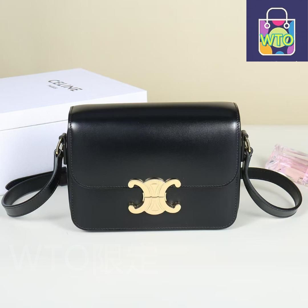 【CELINE】ティーン トリオンフバッグ（関税送料込） ティーン トリオンフ バッグ / シャイニーカーフスキン