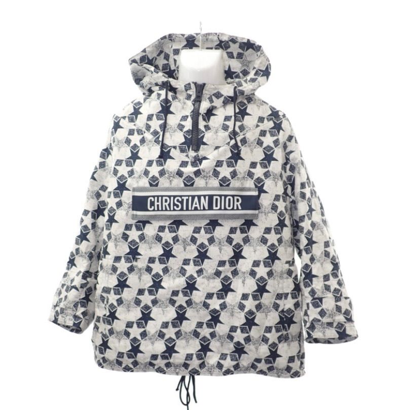 DIOR ホワイト スター柄 パーカー