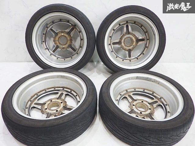 専用出品①WORK EQUIP01 15/4H/100 ホイール ○WORK ワーク Equip エクイップ 01 15インチ 5J ＋42 4穴