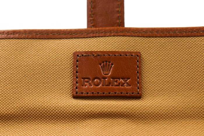 【新品　未使用】ロレックス ROLEX　携帯用時計ケース　ポーチ　ブラウン 未使用】ROLEX ロレックス 時計ケース トラベルケース 携帯用ポーチ