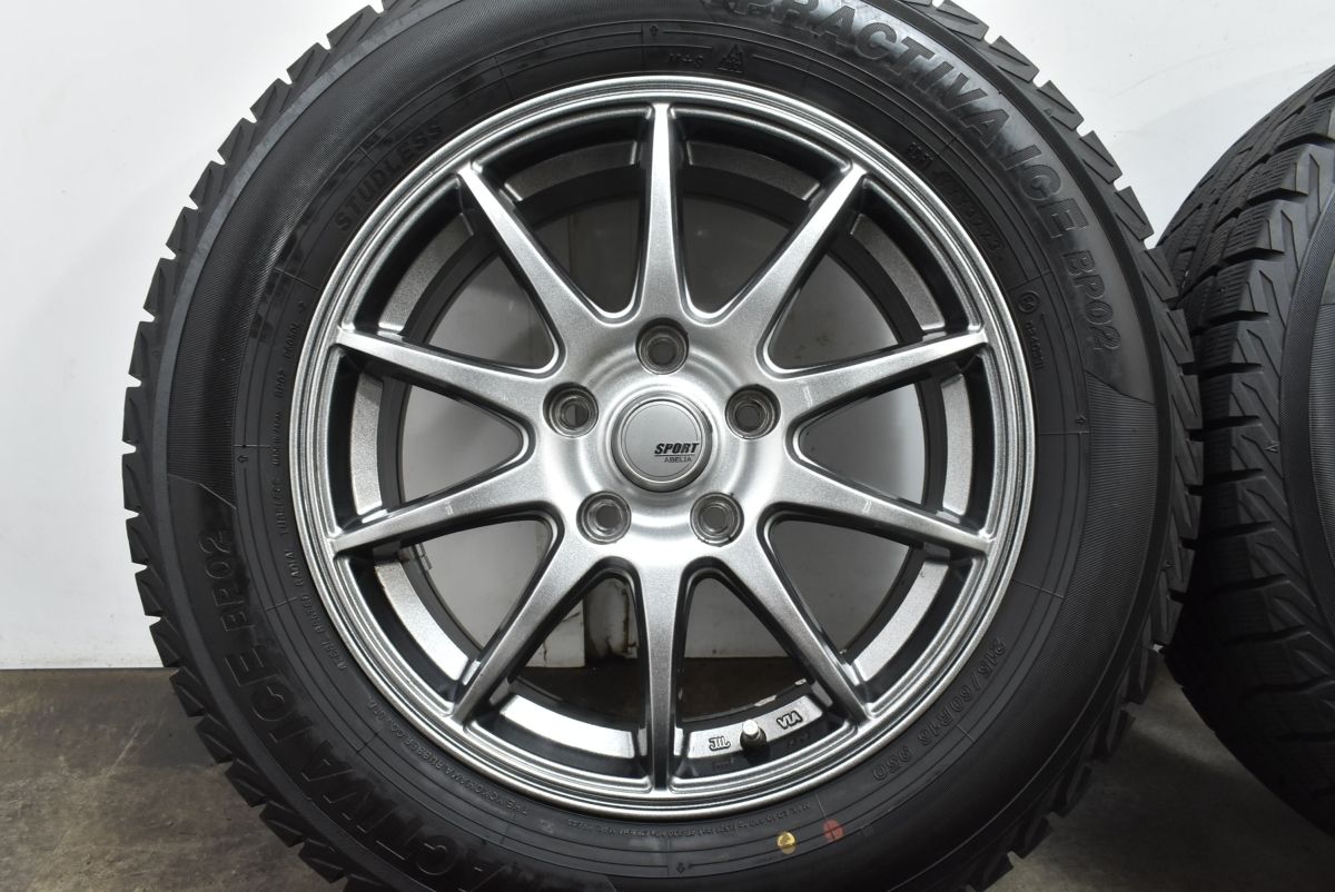 BS Playz PX 215/60R16 16インチ 夏タイヤ 4本 2018年製 エスティマ