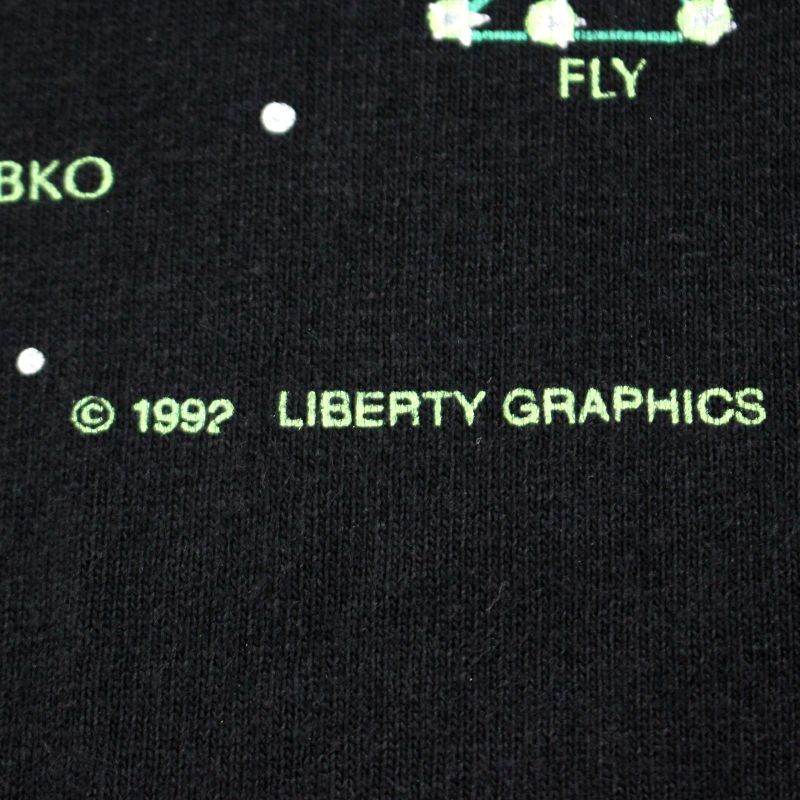 90s vintage Hanes HEAVENLY BODIES 星座 総柄 半袖Tシャツ メンズ