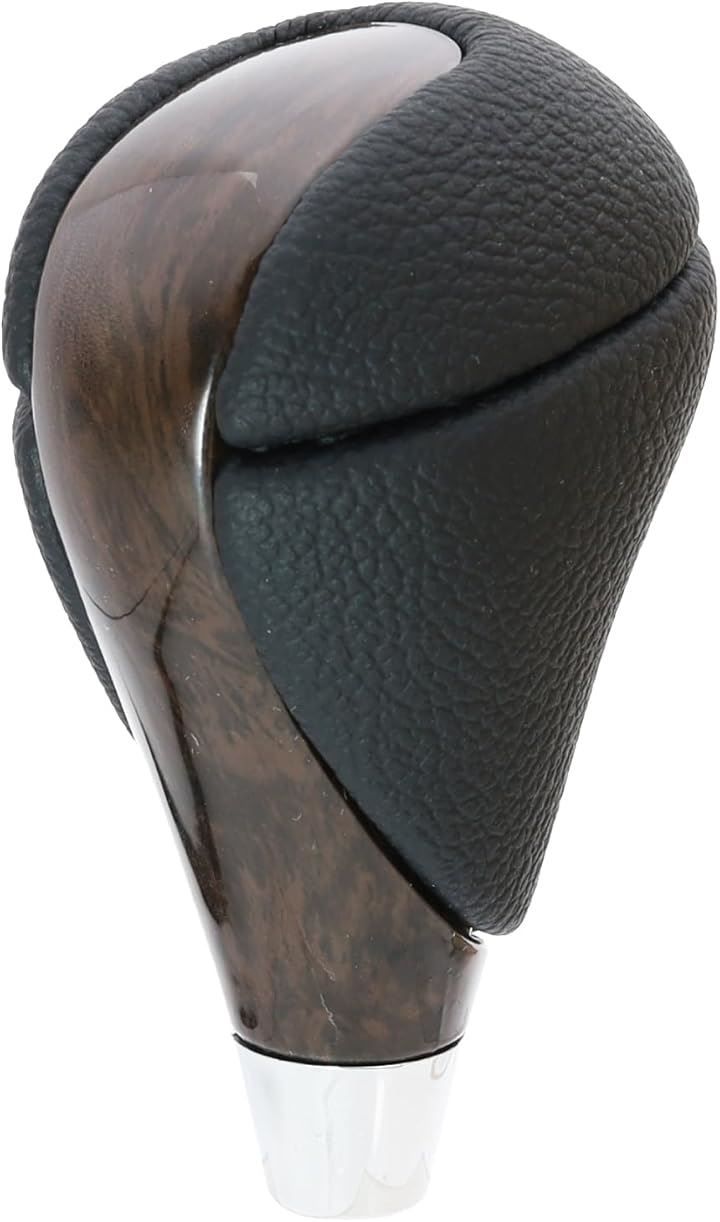 ファビュラス堂 トヨタ 汎用 シフトノブ 8mm AT 専用 フェイク レザー エスティマ クラウン ノア プラド ランドクルーザー ブラウン ウッド 茶(ブラウンウッド調)