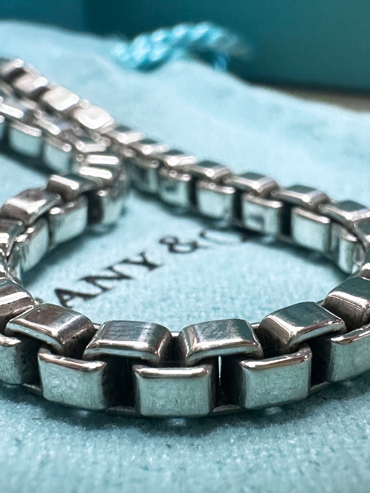 極美品TIFFANY&Co. ティファニー ベネチアンブレスレット 18.5cm
