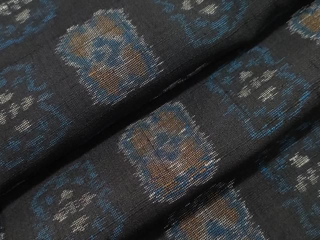 平和屋着物▽上質な紬 単衣 吉祥文 正絹 逸品 未使用 CAAW4874dy