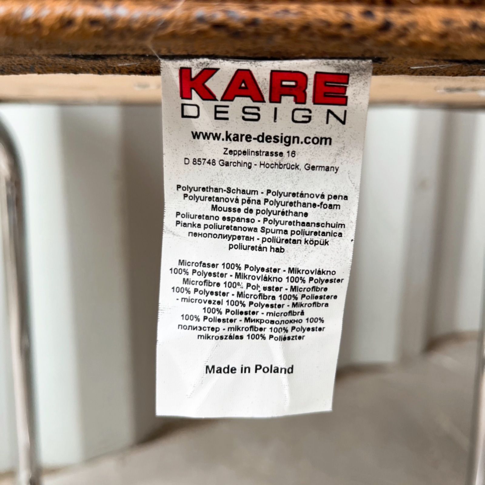 取付無料！KARE カンチレバーチェアエキスポヴィンテージエコ