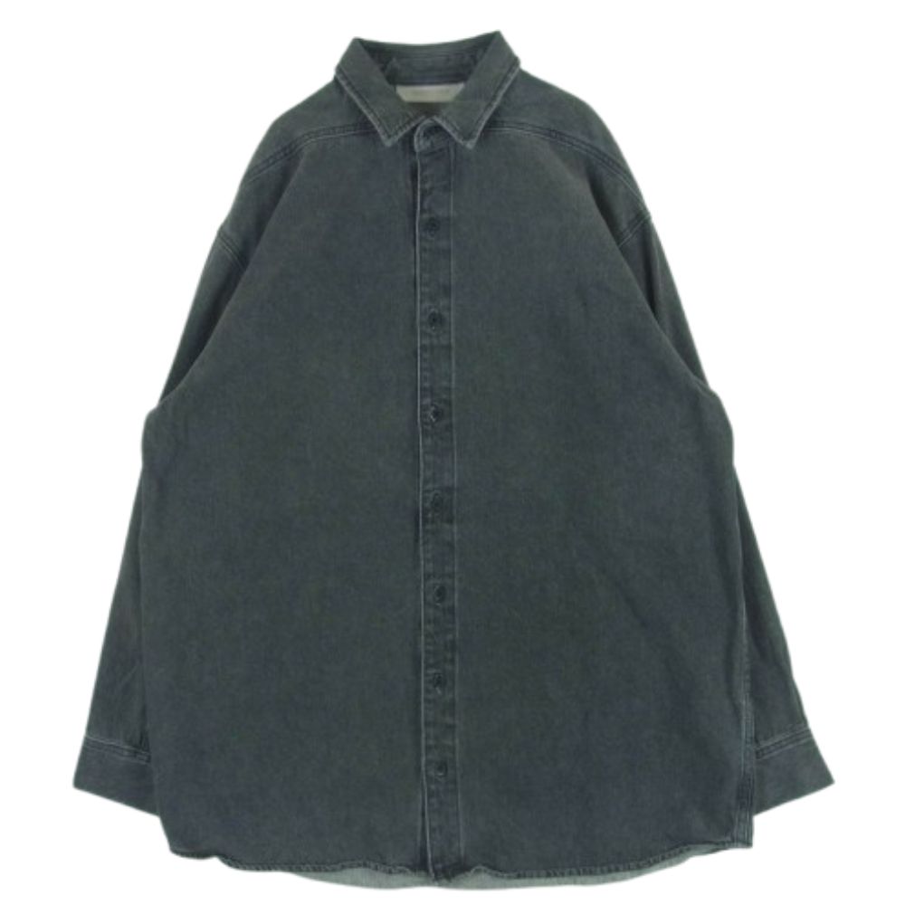 FEAR OF GOD フィアオブゴッド 22SS 186BT212011F ESSENTIALS DENIM LS SHIRT デニム ロングスリーブ シャツ 長袖 グレー系 S