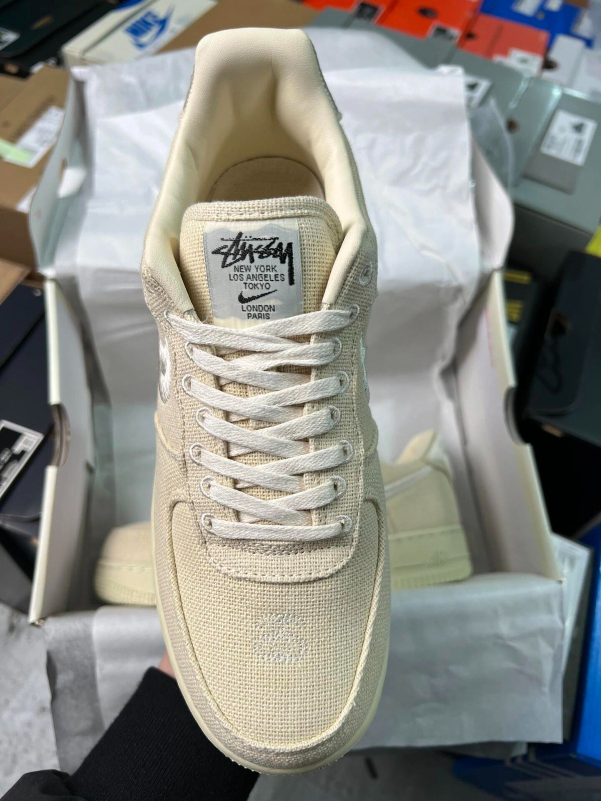 新品 NIKE ナイキ スニーカー エアフォース Stussy × NIke Air Force 1 Low スニーカー メンズ レディース ローカット 男女兼用 並行輸入品