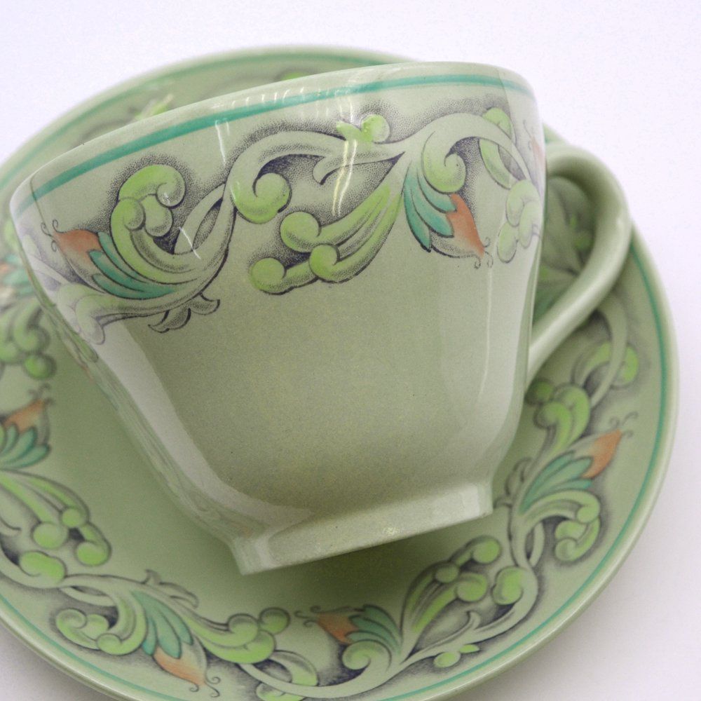 【レア美品】英国製　スポード ★プロバンス★トリオ アンティーク食器｜Spode スポード｜Provence プロヴァンス｜トリオ