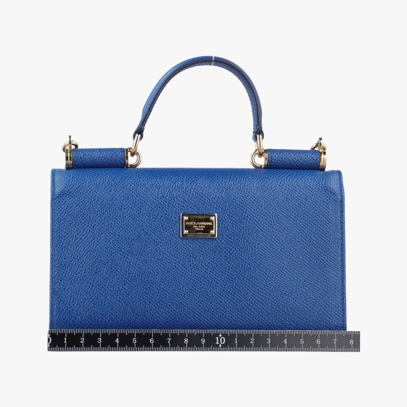 ドルチェ＆ガッバーナDolce - Gabbanaシシリー ブルー×マルチ レザー