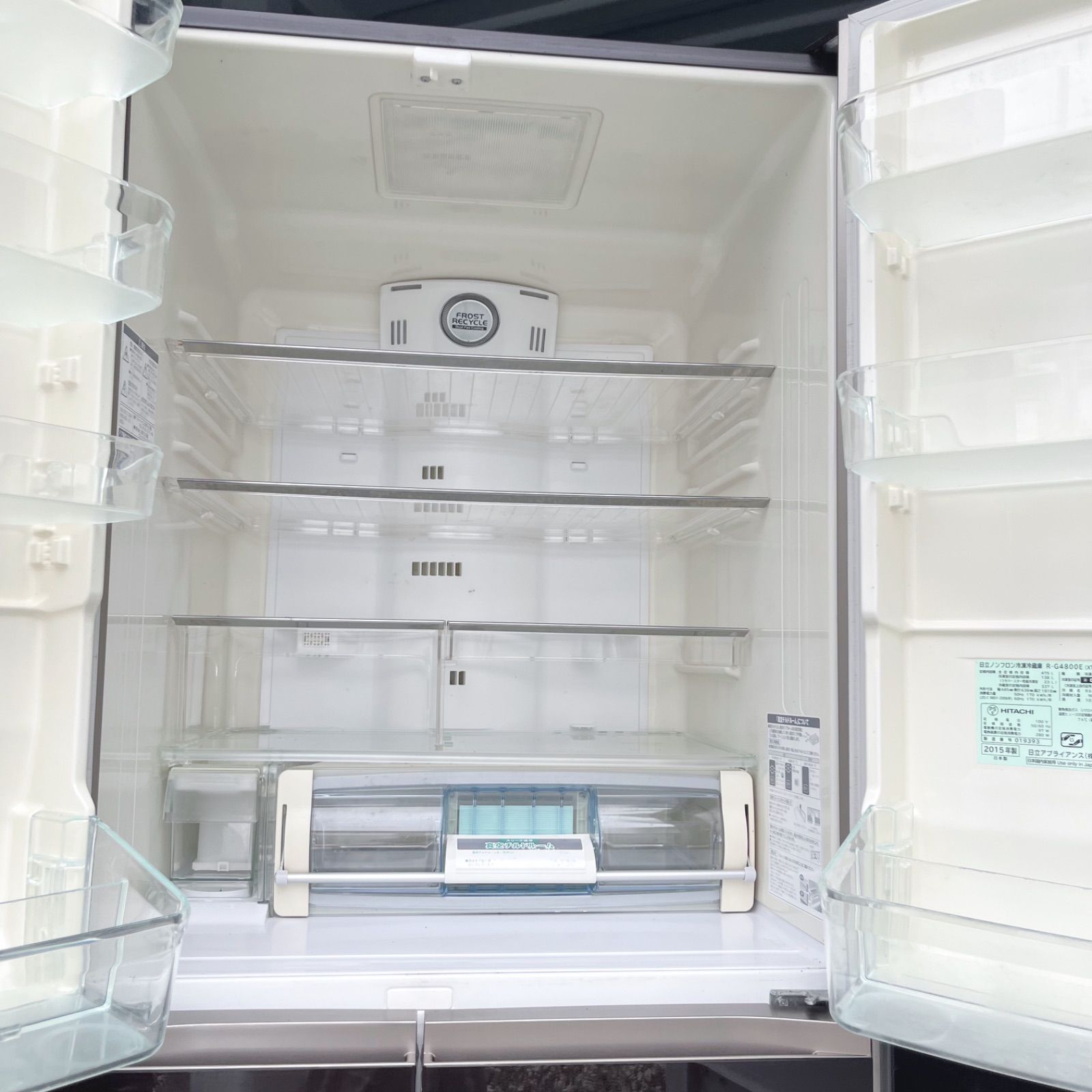 41取付無料！日立真空チルド搭載 スタイリッシュブラウン6ドア冷蔵庫！洗濯機 41取付無料！日立真空チルド搭載 スタイリッシュブラウン6ドア冷蔵庫