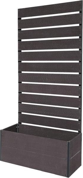 4営業日で発送 リビングアウト Living Out 人工木プランターフェンス 90ｘ180 ダークブラウン TAN-3020-90 DBR