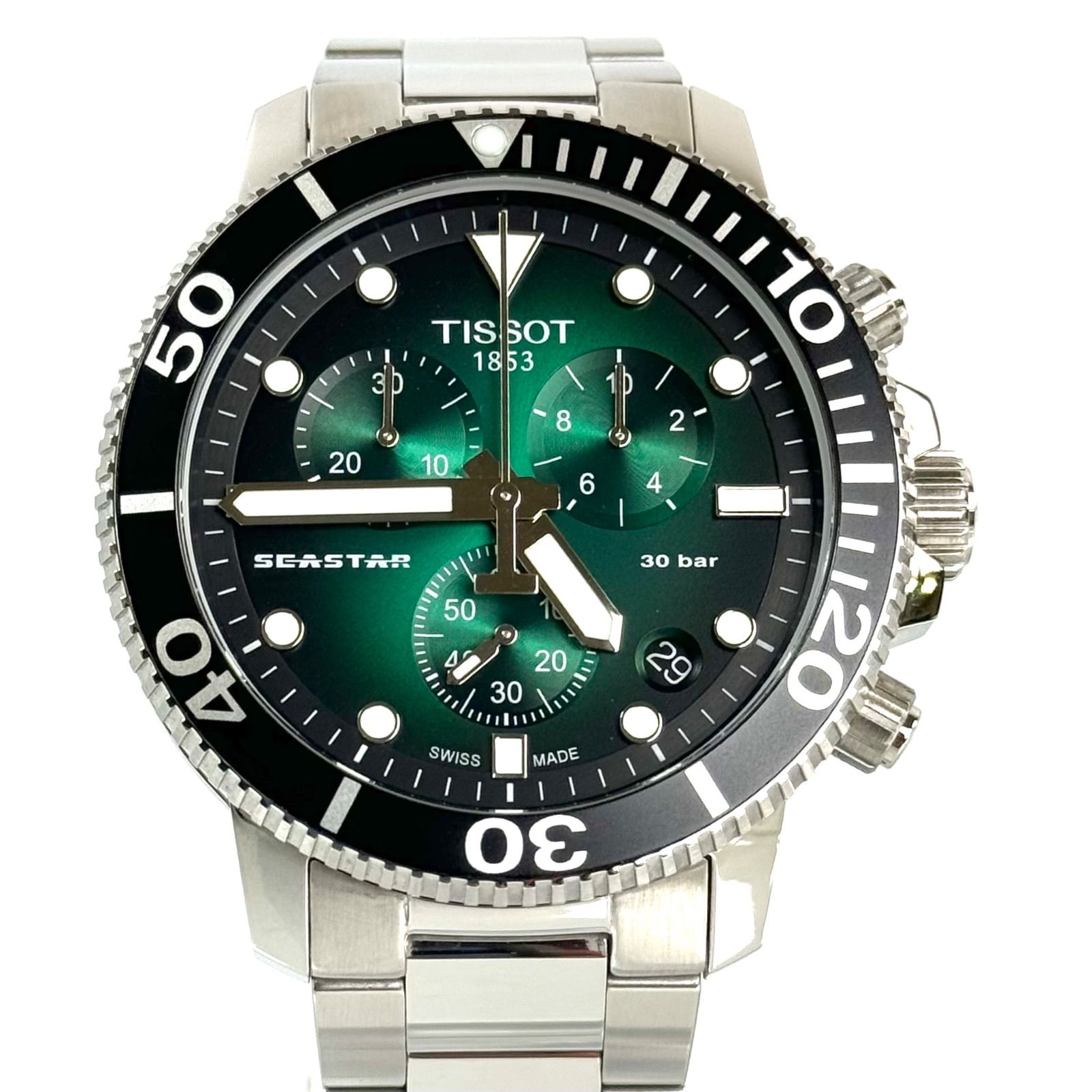 美品箱付きTISSOT シースター 1000 クロノグラフ T120417A