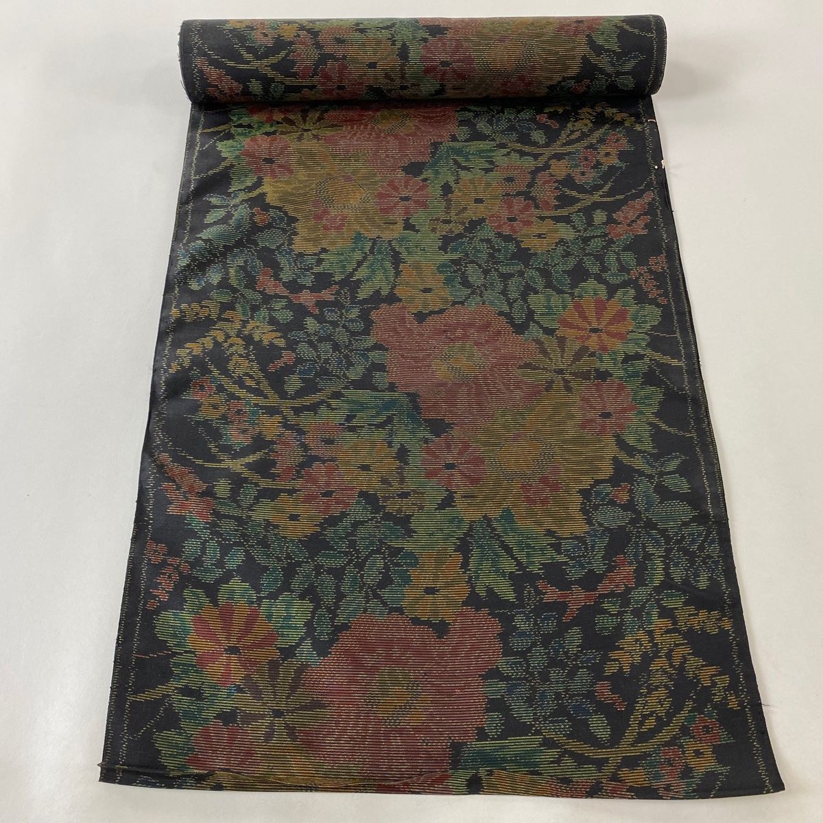 反物 秀品 正絹 反物 秀品 正絹 中古 反物 秀品 小紋 花 絞り 濃紺
