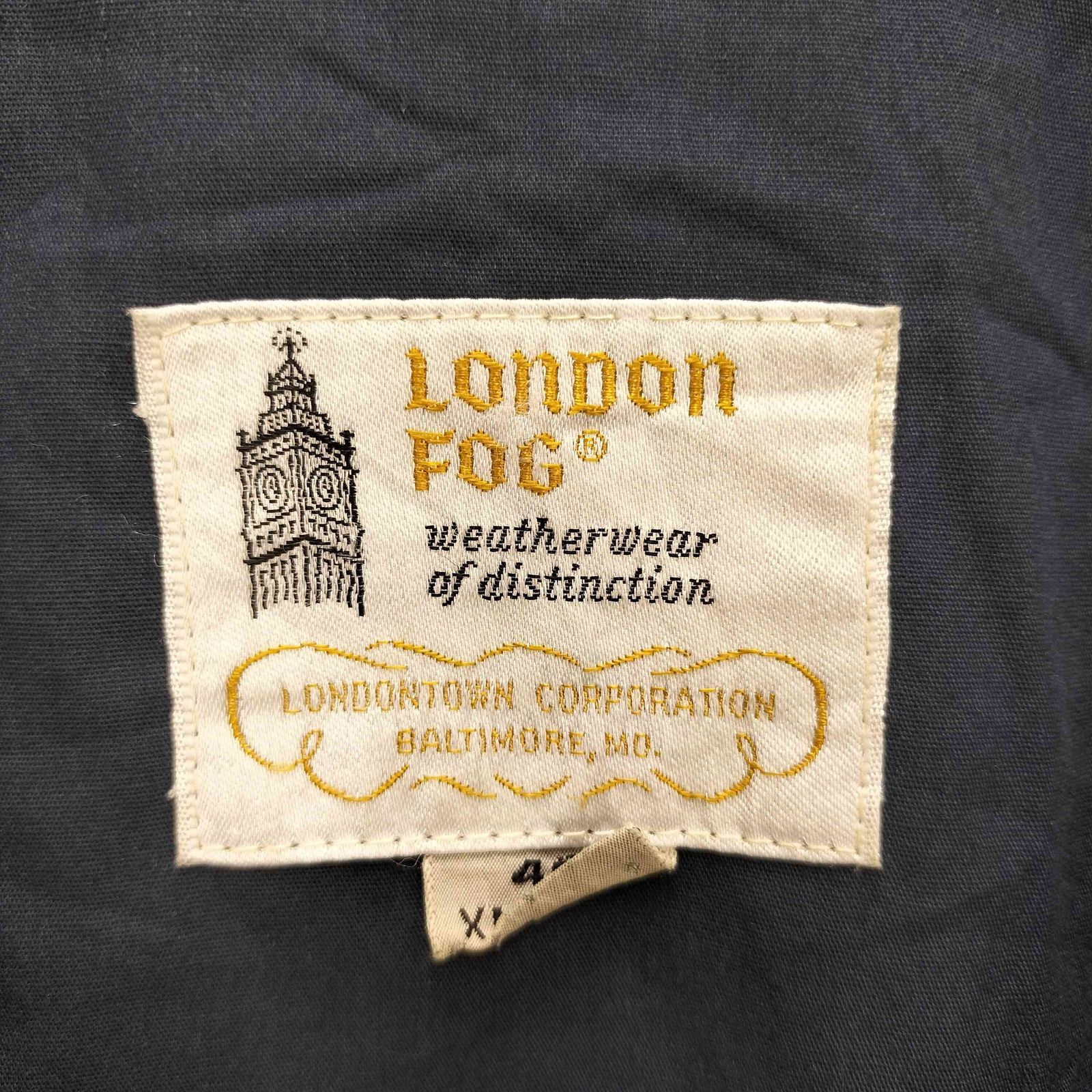 ロンドンフォグ LONDON FOG 60-70S TALON ZIP ジップアップ スイング 